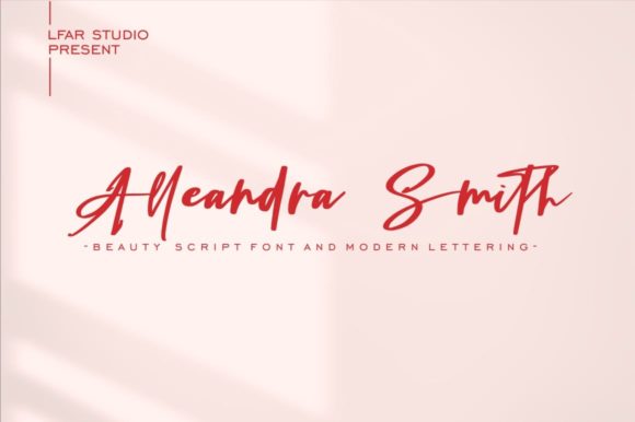Alleandra Smith: A Cool & Elegant Handwritten Font for Modern Branding