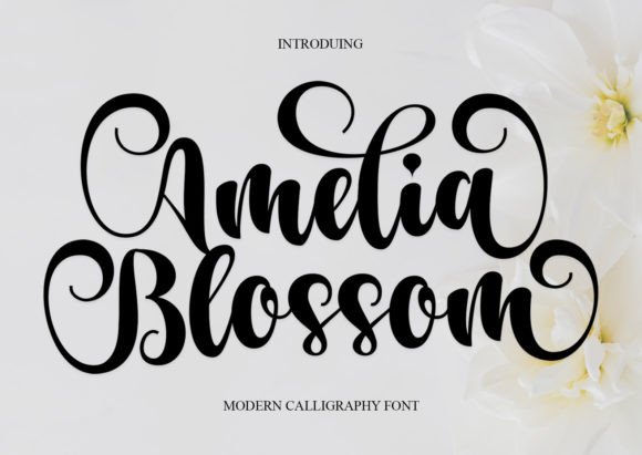 Amelia Blossom: A Handwritten Font for Modern Web and Digital Design