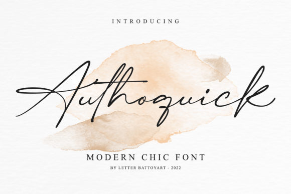 Authoquick: A Chic Script Font That Elevates Campaign Visuals