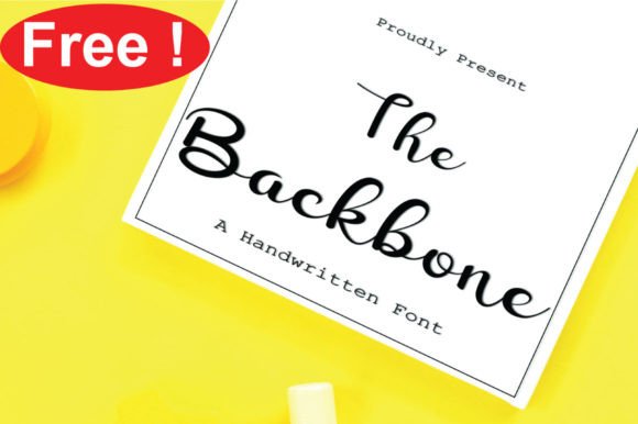 Backbone: A Timeless Handwritten Font for Crafters and Makers