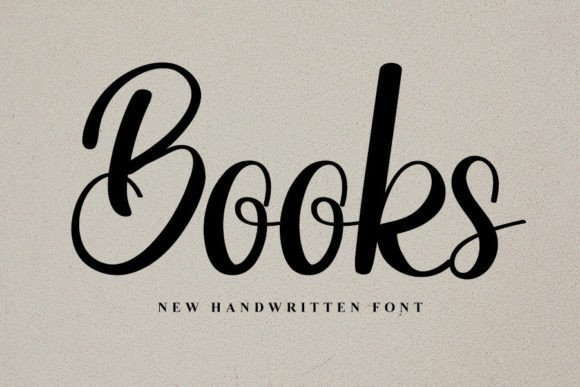 Books Font: Elevate Your Brand with Elegant Handwritten Typography