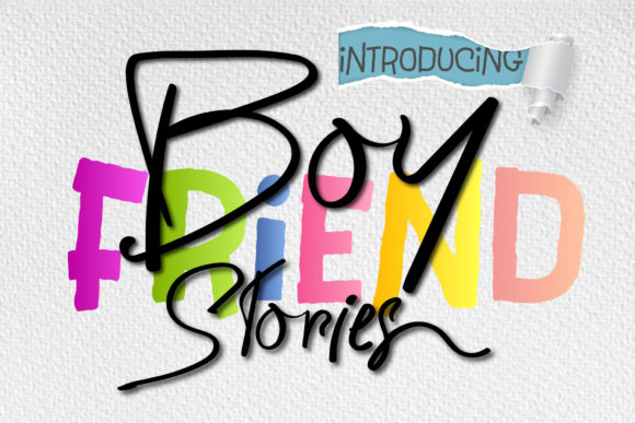 Boyfriend Stories: A Bold Script Font for Scroll-Stopping Digital Campaigns