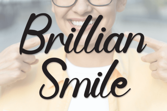 Brillian Smile: A Sweet, Handwritten Font That Elevates Small Business Branding