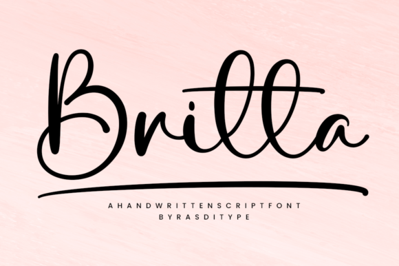 Britta: A Handwritten Font That Elevates Campaign Typography