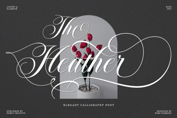 Elegant Editorial Design with The Heather Script Font