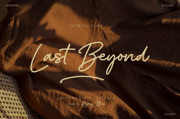 Last Beyond: A Handwritten Font for Elegant Brand Campaigns