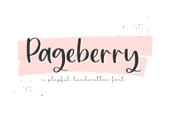 Pageberry: A Casual Script Font That Brings Handmade Charm to Every Product
