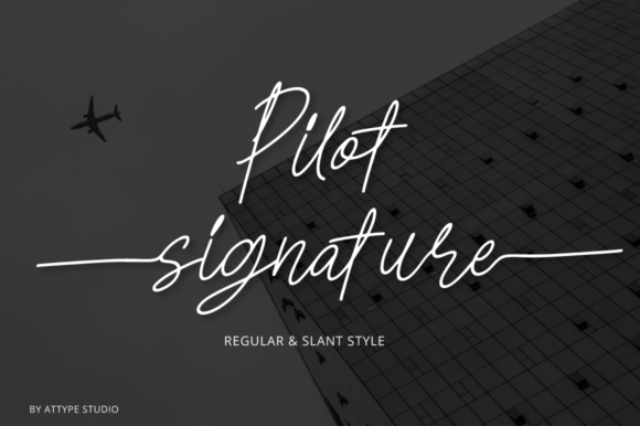Pilot Signature: A Graceful Script Font for Editorial Elegance