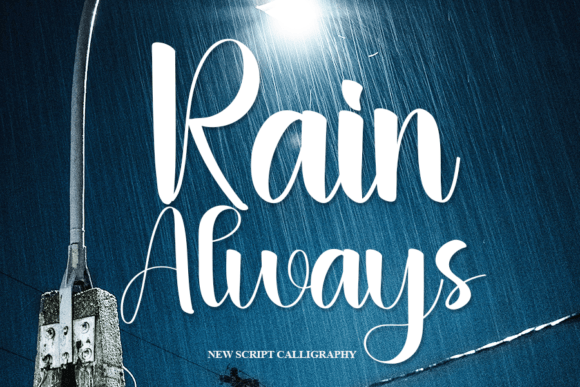 Rain Always: A Stylish Handwritten Font for Modern Marketing Designs