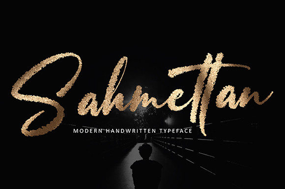 Sahmettan: A Brushed Handwritten Font for Modern Branding Projects