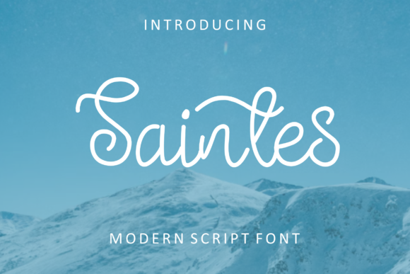 Saintes: A Vintage Script Font for Modern Editorial Design