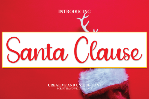 Santa Clause: A Joyful Handwritten Font for Crafters and Product Creators