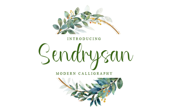 Sendrysan: A Modern Script Typeface That Elevates Brand Identity with Elegance