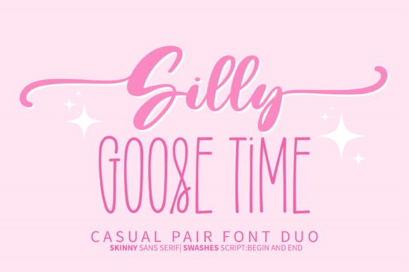 Silly Goose Time: A Charming Script Font for Modern Marketers and Designers