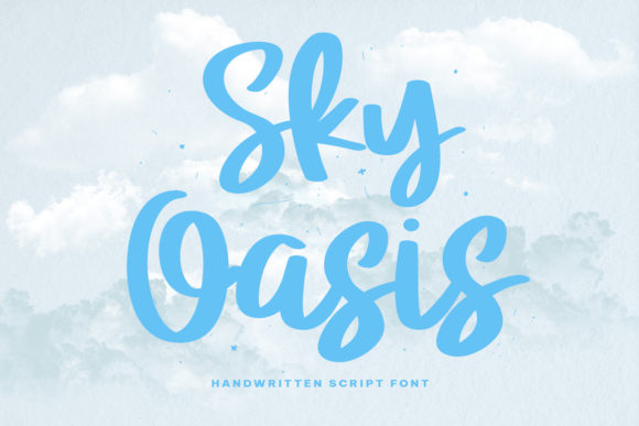 Sky Oasis: A Smart Script Font for Sophisticated Campaign Design