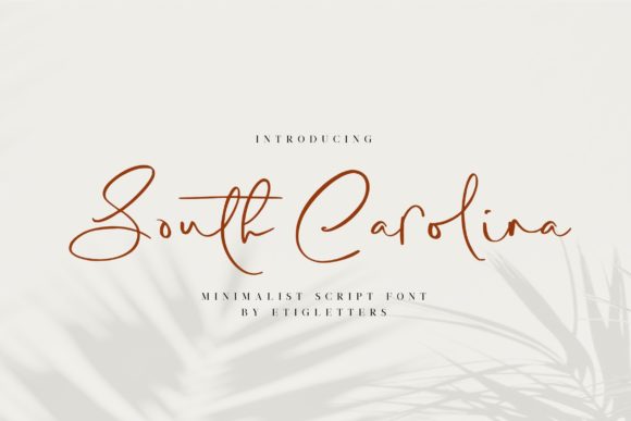South Carolina Font: Elevating Branding with a Minimalist Script Style