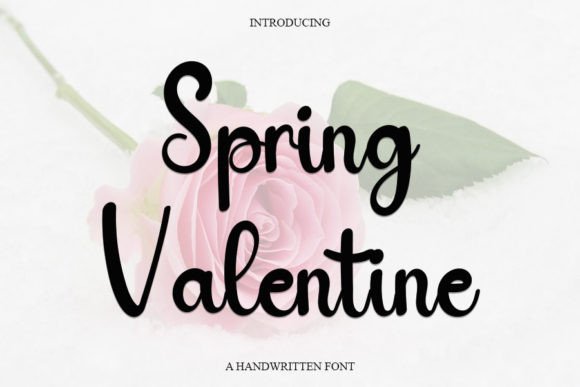 Spring Valentine: A Handwritten Font That Brings Charm to Every Maker’s Creation