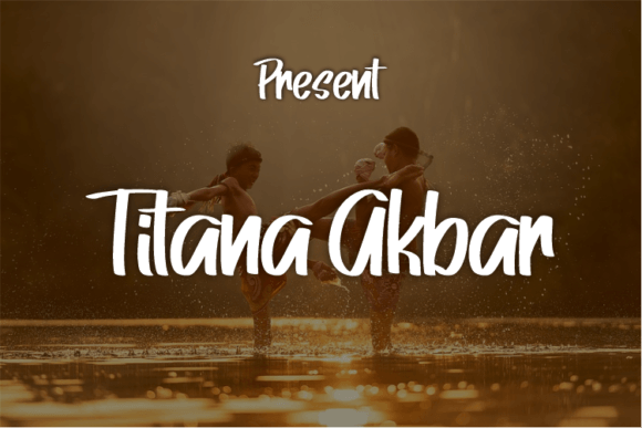 Titana Akbar: A Modern Script Font for Elegant Brand Identities