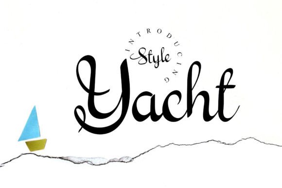 Yacht: A Luxurious Script Font for Elegant Editorial Design