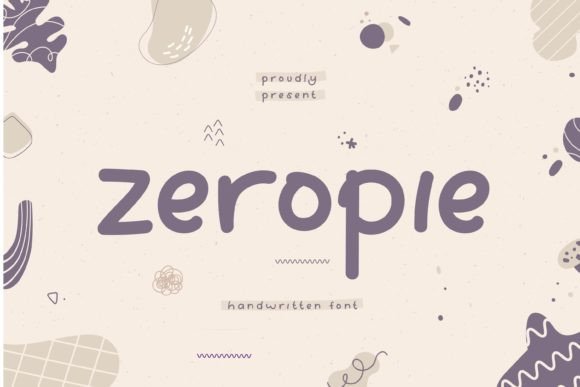 Zeropie: A Handwritten Font That Brings Personality to Every Craft Project